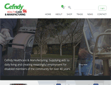 Tablet Screenshot of cefndy.com